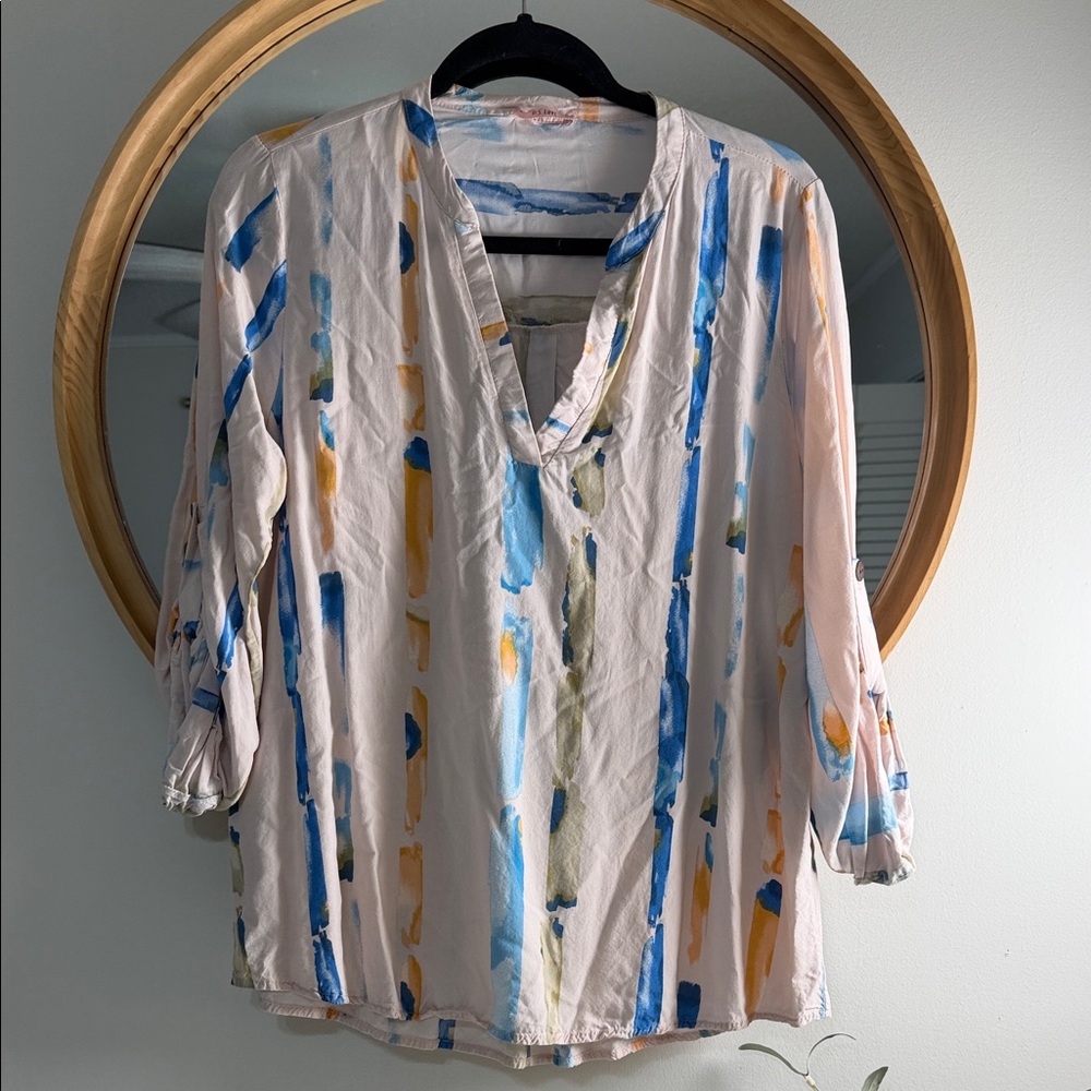 Stylish‎ Multicolor Striped Women's Blouse